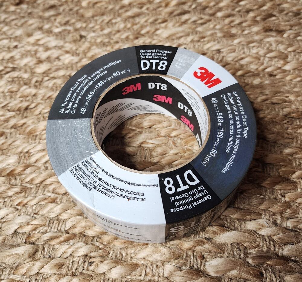 3M DT8 ALL PURPOSE Duct Tape, Silver, 8 Mil, 1.88in. x 60yds.